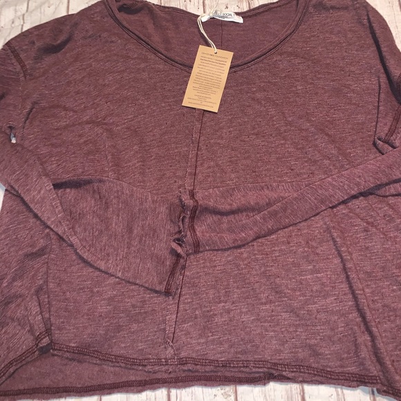 Project Social T wearever long sleeve tee red M nwt! - Picture 2 of 3